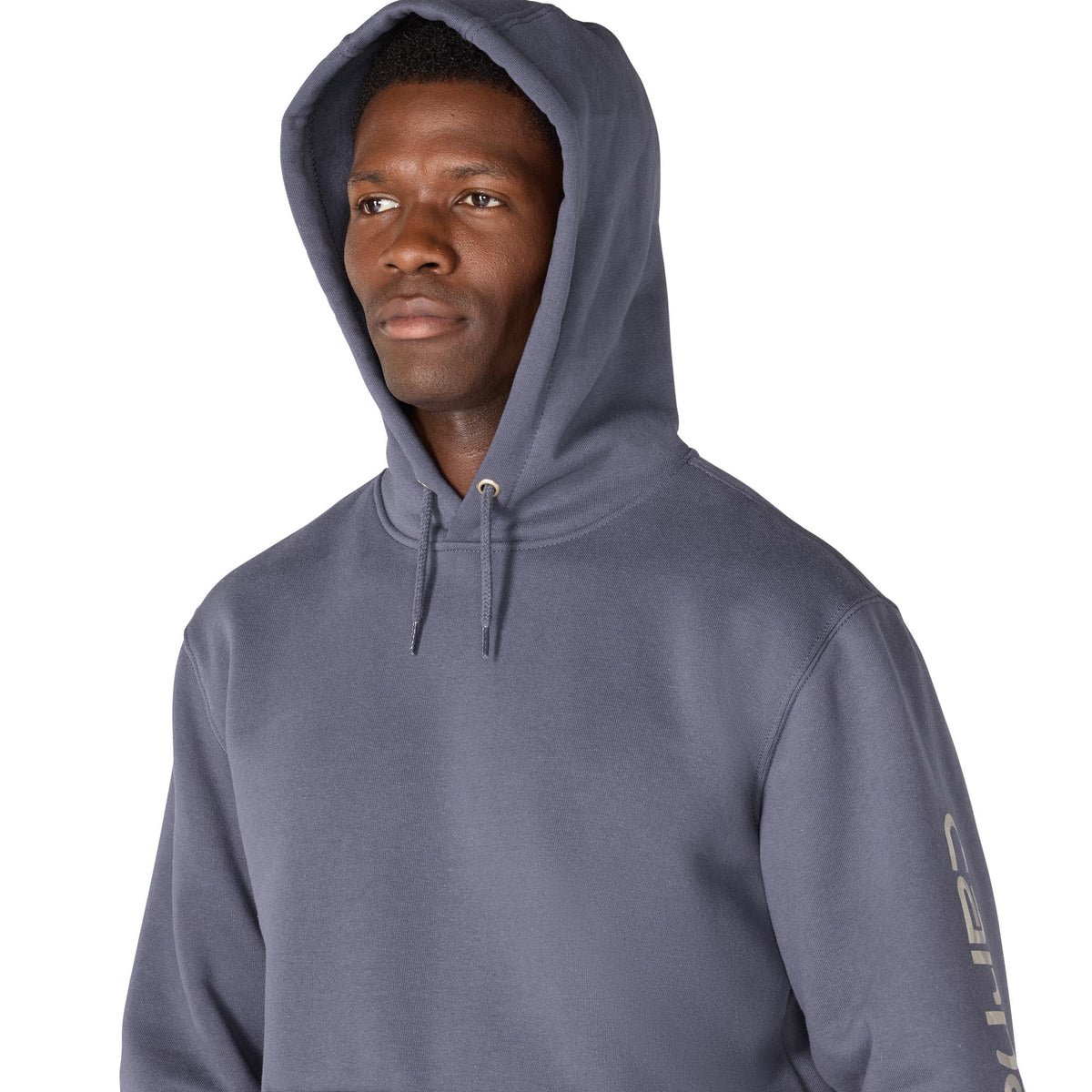 Carhartt Men's Signature Logo Hooded Pullover Sweatshirt