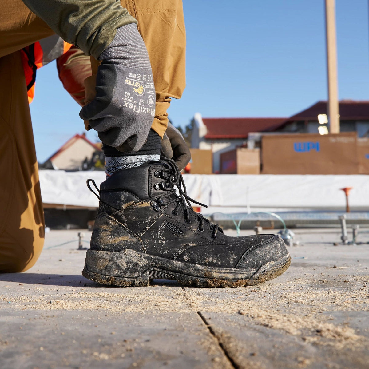 KEEN Utility Men's Evanston 6" Waterproof Carbon Toe Work Boot Work Boots KEEN Utility