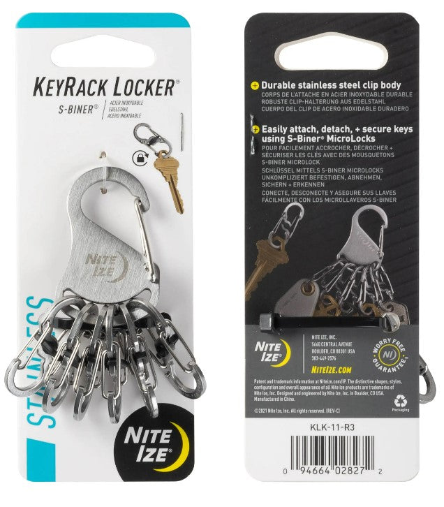 Nite Ize KeyRack Locker® Steel S-Biner® - Work World - Workwear, Work Boots, Safety Gear