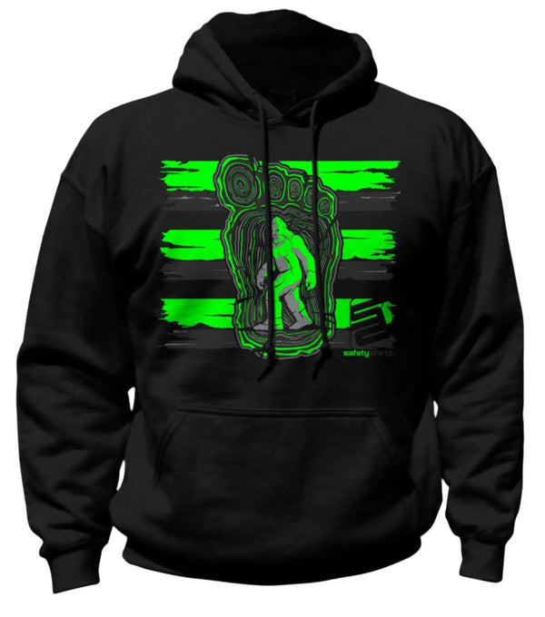 SafetyShirtz Bigfoot Graphic Hi-Vis Safety Stripe Hoodie - Work World