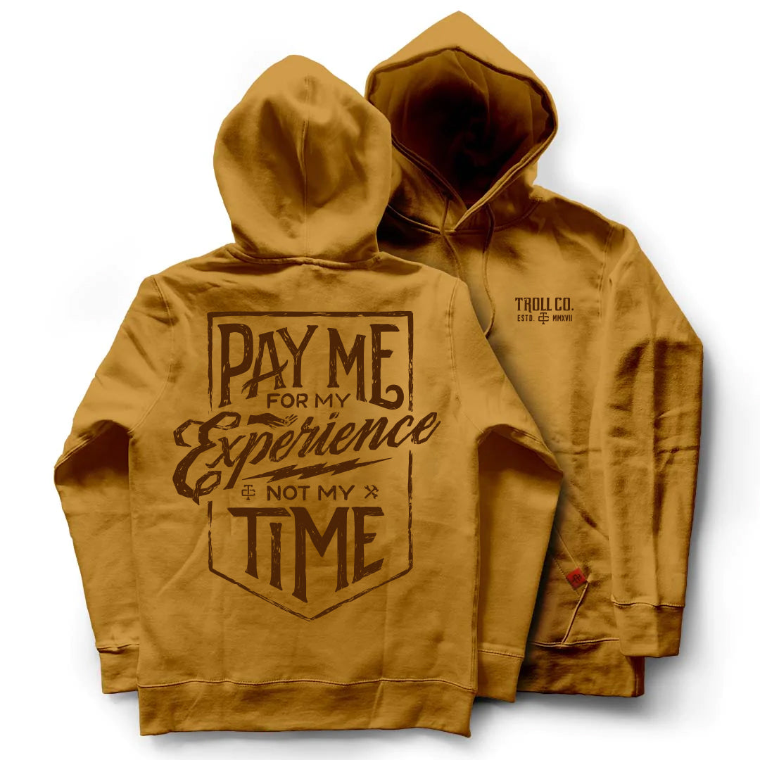 Troll Co. Men&#39;s &#39;Pay Me For My Experience&#39; Graphic Sweatshirt - Work World - Workwear, Work Boots, Safety Gear