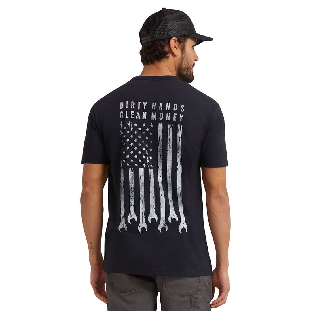 Troll Co. Men's "Dirty Hands Clean Money" Flagship Graphic Short Sleeve T-Shirt T-Shirts Troll Co. Black 2XL Reg
