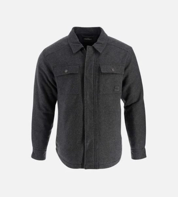 (取寄) ノースリバー ヘビーウェイト シャツ ジャケット North  Heavyweight Shirt Jacket  Dark Charcoal Thorogood Men's Merrill Heavyweight Berber-Lined Zip Shirt Jacket