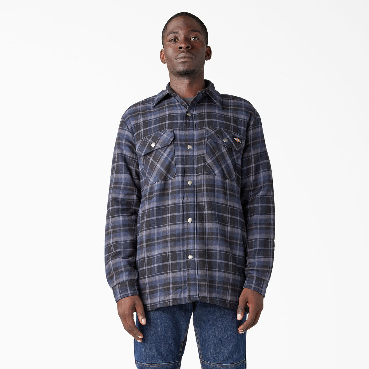 Dickies Men&#39;s Sherpa Lined Flannel Shirt Jac - Work World - Workwear, Work Boots, Safety Gear