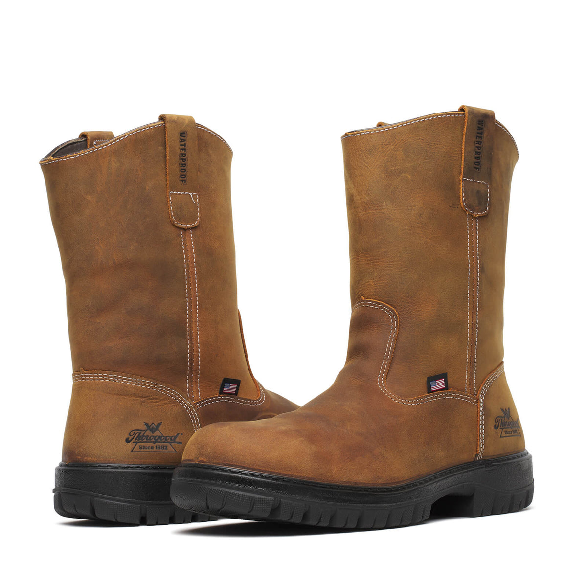 Thorogood Men's Genesis Series Wellington Waterproof 11" Comp Soft Toe Work Boot Work Boots Thorogood