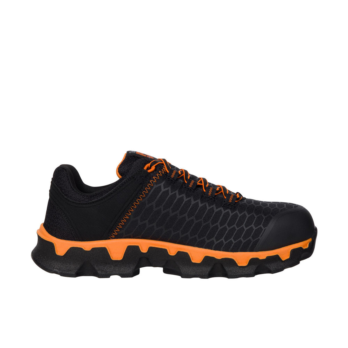 Timberland PRO Men's Powertrain Sport Alloy Toe Work Sneaker Work Shoes Timberland PRO Black Orange 10 M