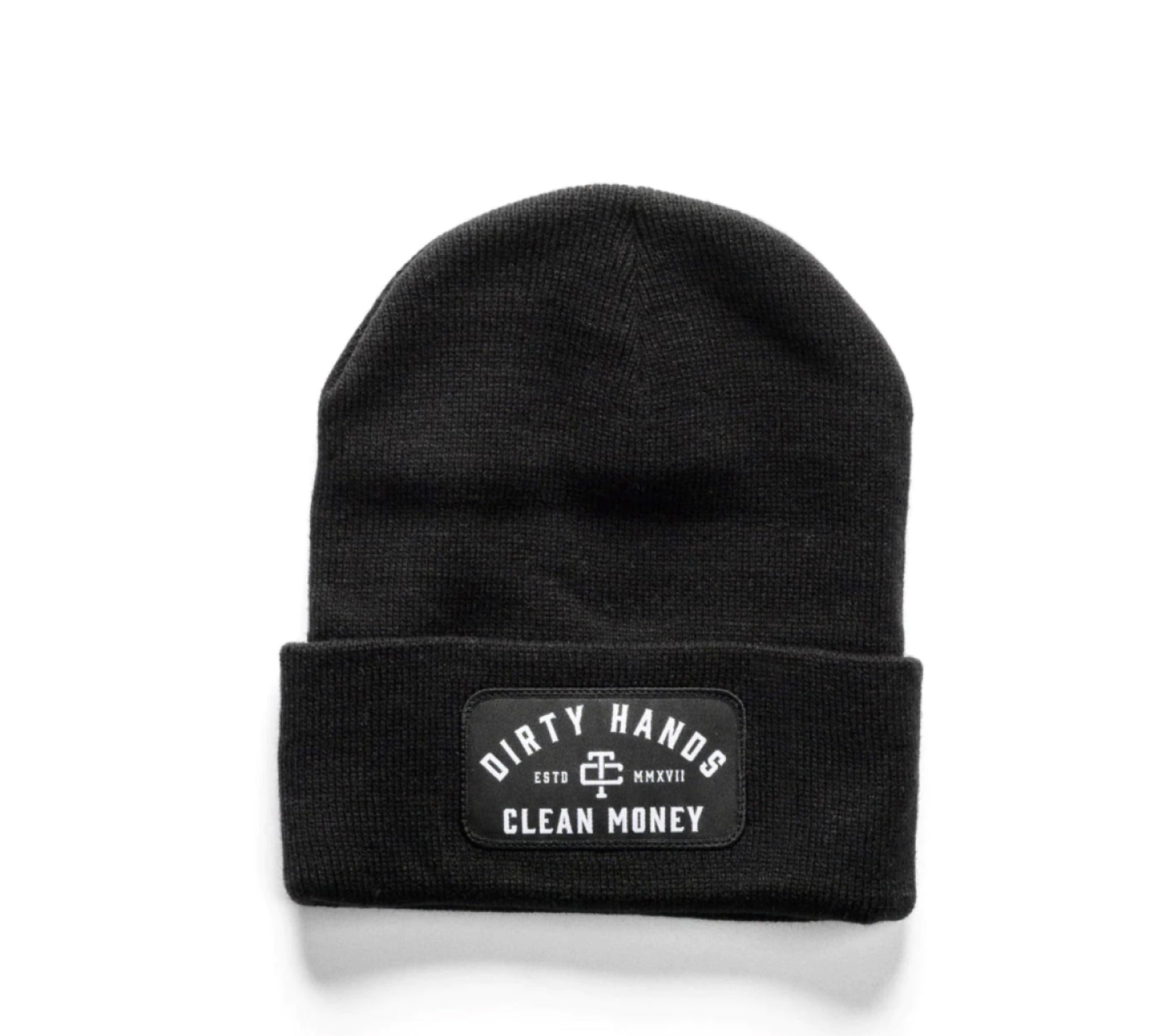 Troll Co. Premium "Dirty Hands Clean Money" Patch Knit Beanie - Work World - Workwear, Work Boots, Safety Gear