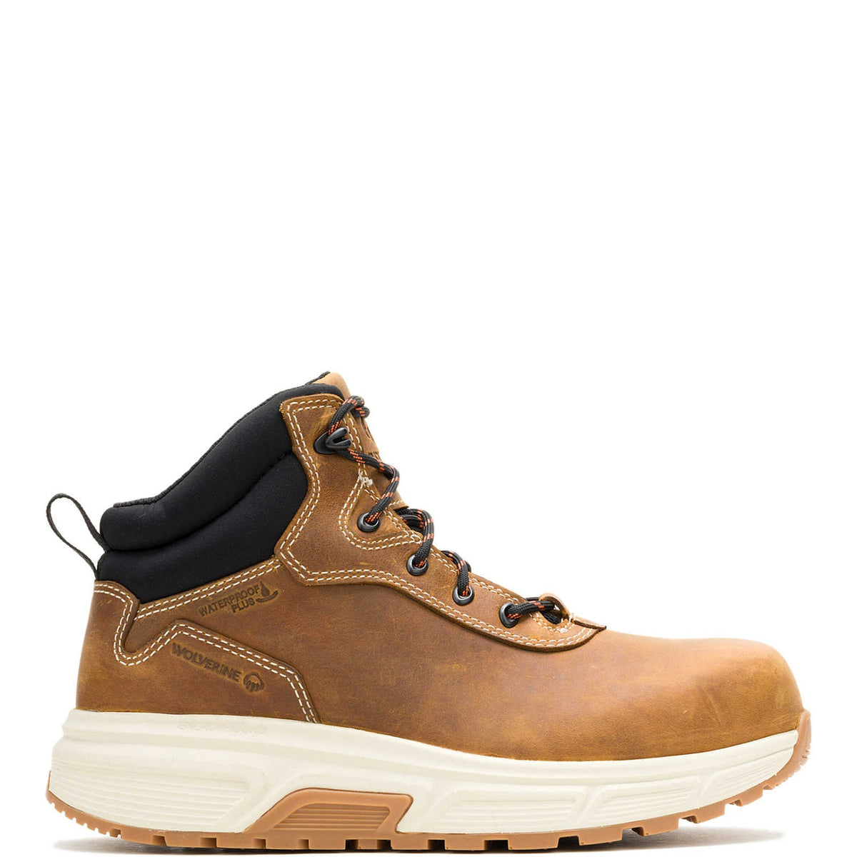 Wolverine Men's Ride EnergyBound™ 6" Waterproof Wedge Work Boot Work Boots Wolverine Cashew 10 M