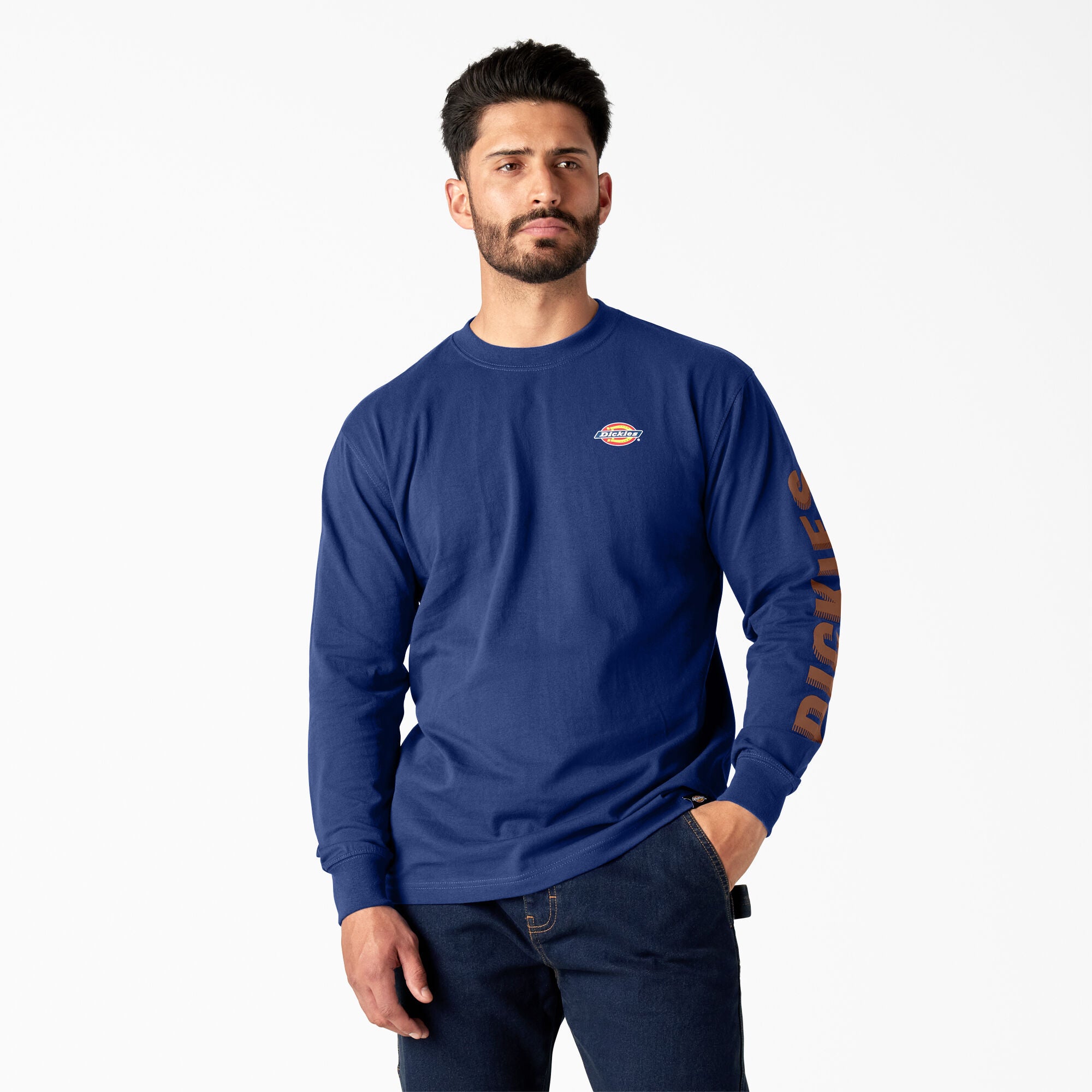 Dickies Men's Graphic Crewneck Long Sleeve T-Shirt - Work World - Workwear, Work Boots, Safety Gear