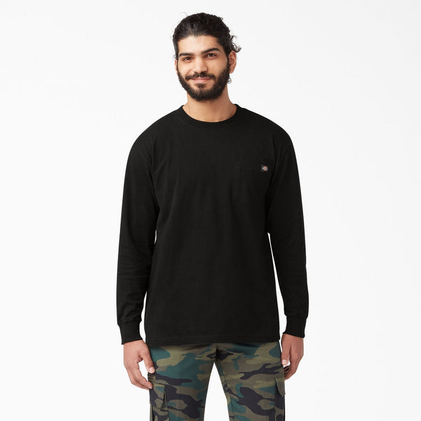 Dickies Men's Heavyweight Long Sleeve Crew Neck T-Shirt - Work World