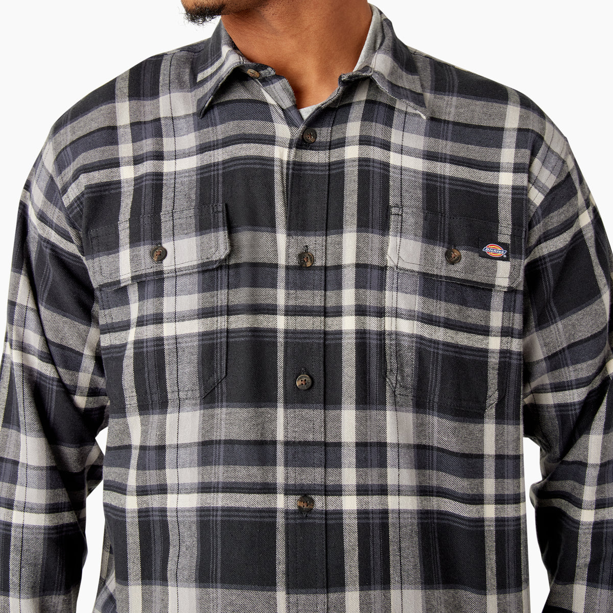 Dickies Men&#39;s Flex Long Sleeve Flannel Shirt - Work World - Workwear, Work Boots, Safety Gear