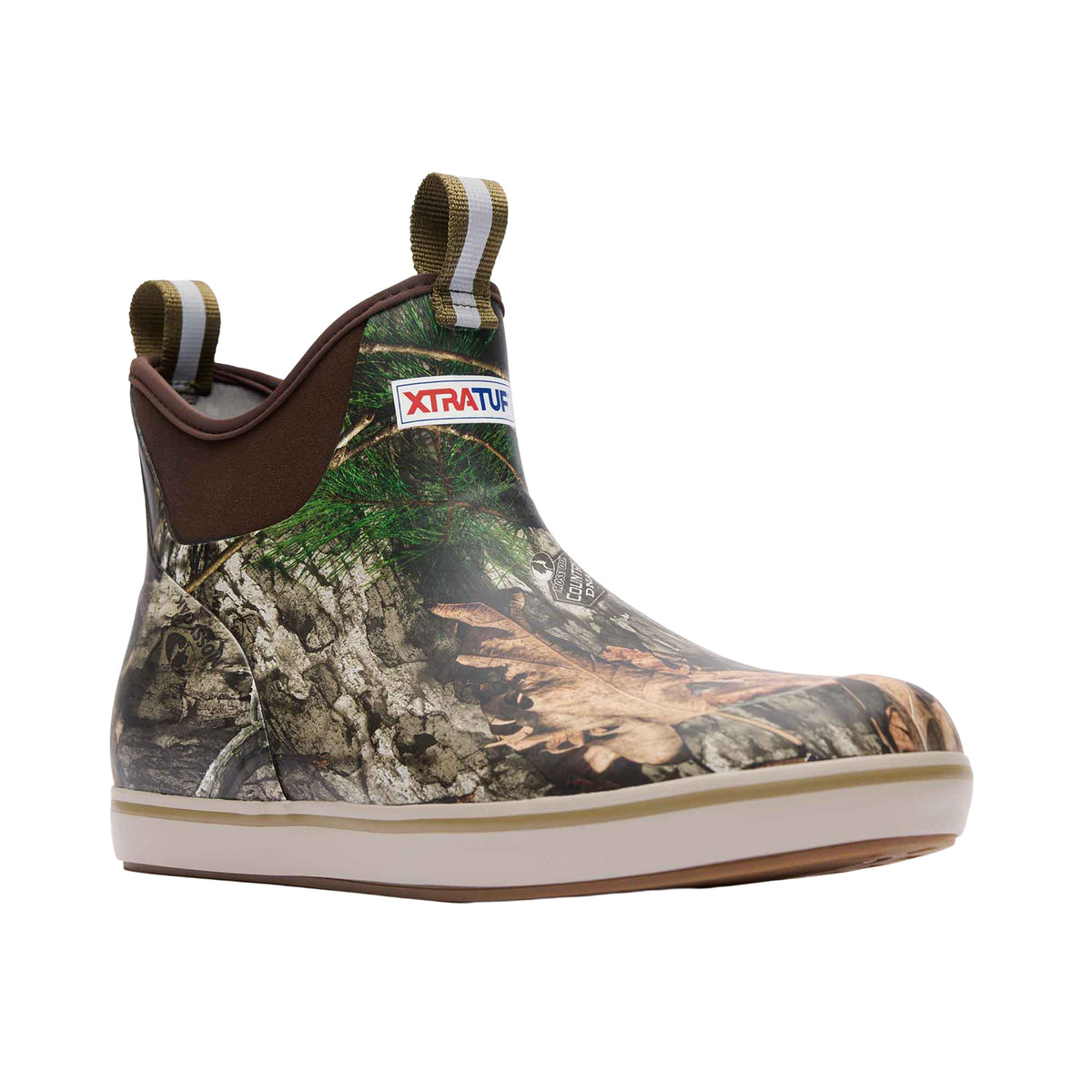 XTRATUF Men's Mossy Oak Country DNA Ankle Deck Boot Rubber Boots XTRATUF