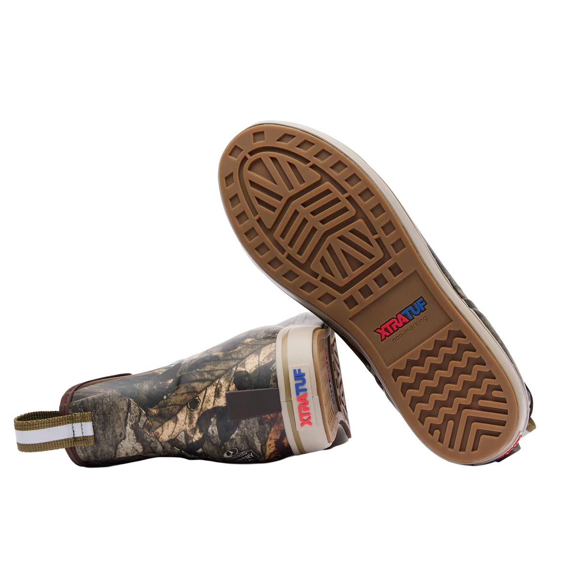 XTRATUF Men's Mossy Oak Country DNA Ankle Deck Boot Rubber Boots XTRATUF