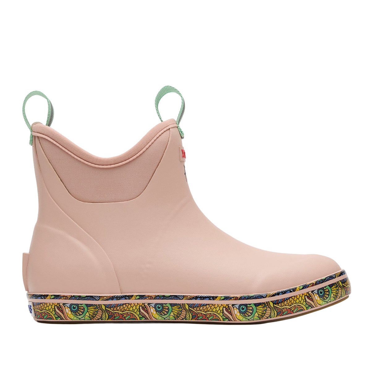 XTRATUF Women's FisheWear Ankle Deck Boot Rubber Boots XTRATUF Cameo Rose/Fishe Tarpon 10 M