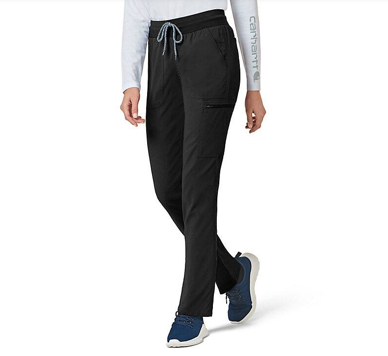 Carhartt Women's Rugged Flex® Slim Leg Scrub Pant_Black - Work World - Workwear, Work Boots, Safety Gear