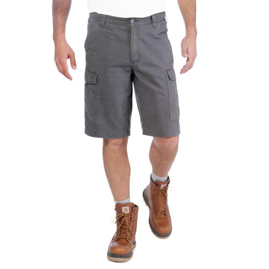 Carhartt Men's Rugged Flex® Relaxed Fit Canvas Cargo Work Short Shorts Carhartt Shadow 28