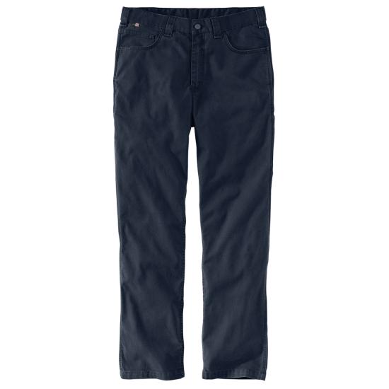 Carhartt Men's Flame Resistant Rugged Flex® Relaxed Fit Canvas Pant Pants Carhartt Navy 30 30 Inseam