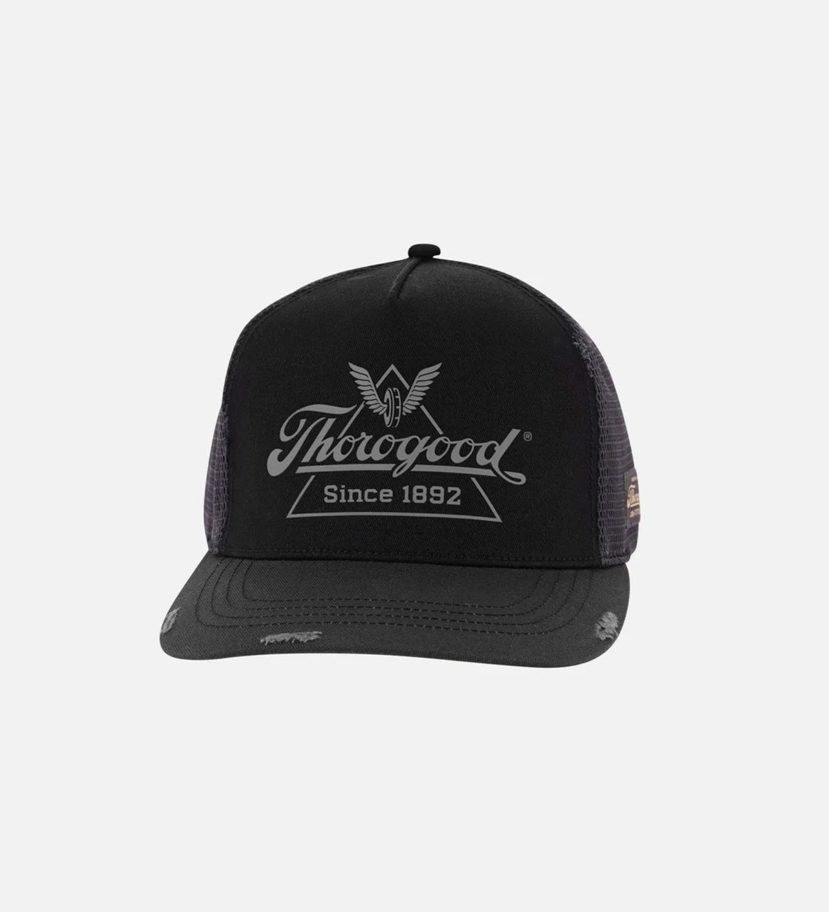 Thorogood Men's Heritage Graphic Stretch Trucker Hat Hats & Caps Thorogood Black OS