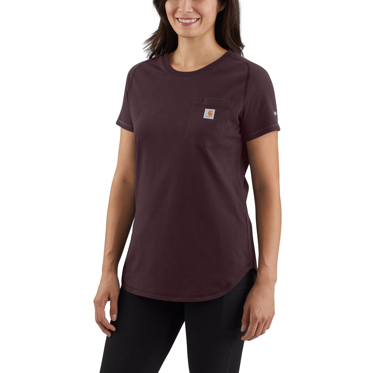 Carhartt Women&#39;s Force Relaxed Fit Midweight Pocket Tee - Work World - Workwear, Work Boots, Safety Gear