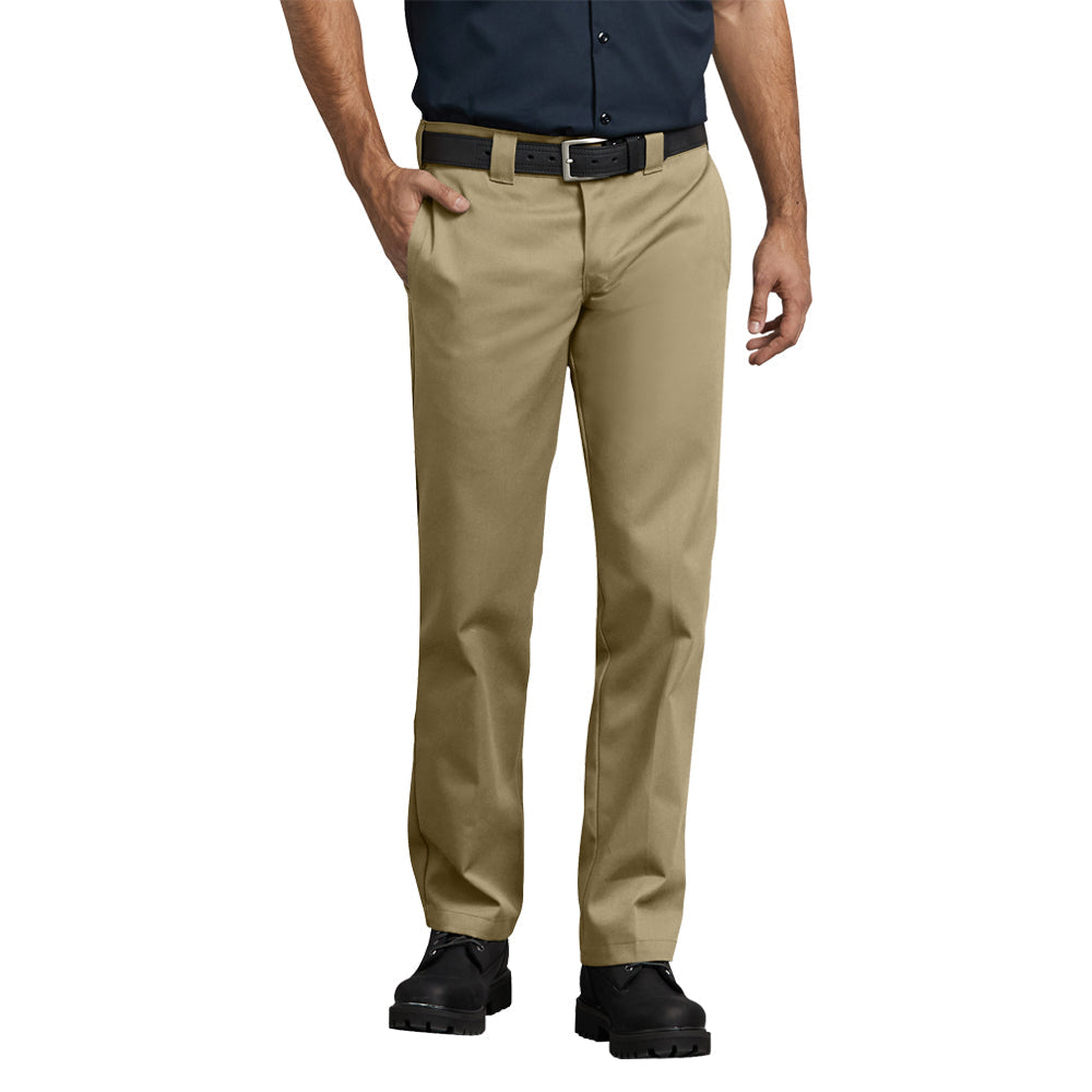 Dickies Men's Slim Fit Straight Leg Work Pant Pants Dickies Khaki 28 30 Inseam