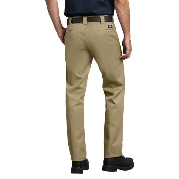 Dickies Men's Slim Fit Straight Leg Work Pant_Khaki Work World