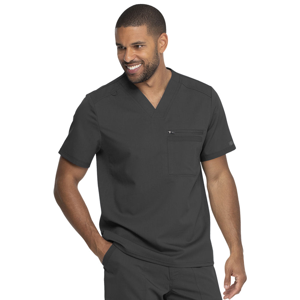 Dickies Men&#39;s Tuckable V-Neck Scrub Top - Work World - Workwear, Work Boots, Safety Gear