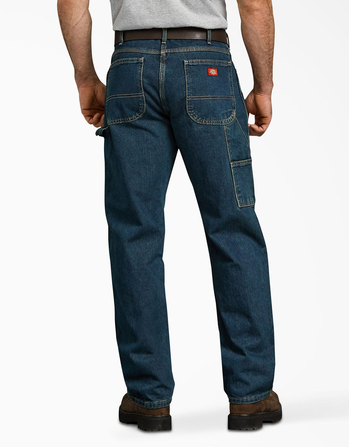 Dickies Men&#39;s Relaxed Fit Carpenter Denim Jean_Tinted Heritage Khaki - Work World - Workwear, Work Boots, Safety Gear
