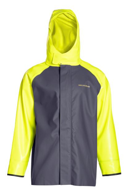 Grundens Men&#39;s Hauler Hi-Vis Waterproof Hooded Jacket - Work World - Workwear, Work Boots, Safety Gear