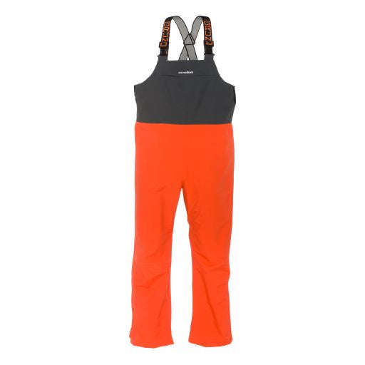 Grundéns Men's Full Share Waterproof Bib Pant Bibs & Overalls Grundens Orange/Grey 2XL Reg