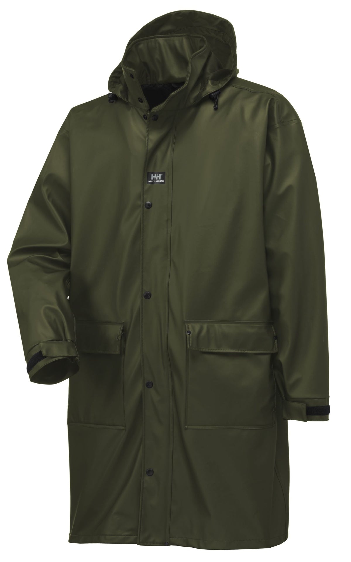 Helly Hansen Impertech Waterproof Long Coat Jackets & Coats Helly Hansen Green Brown 2XL Reg