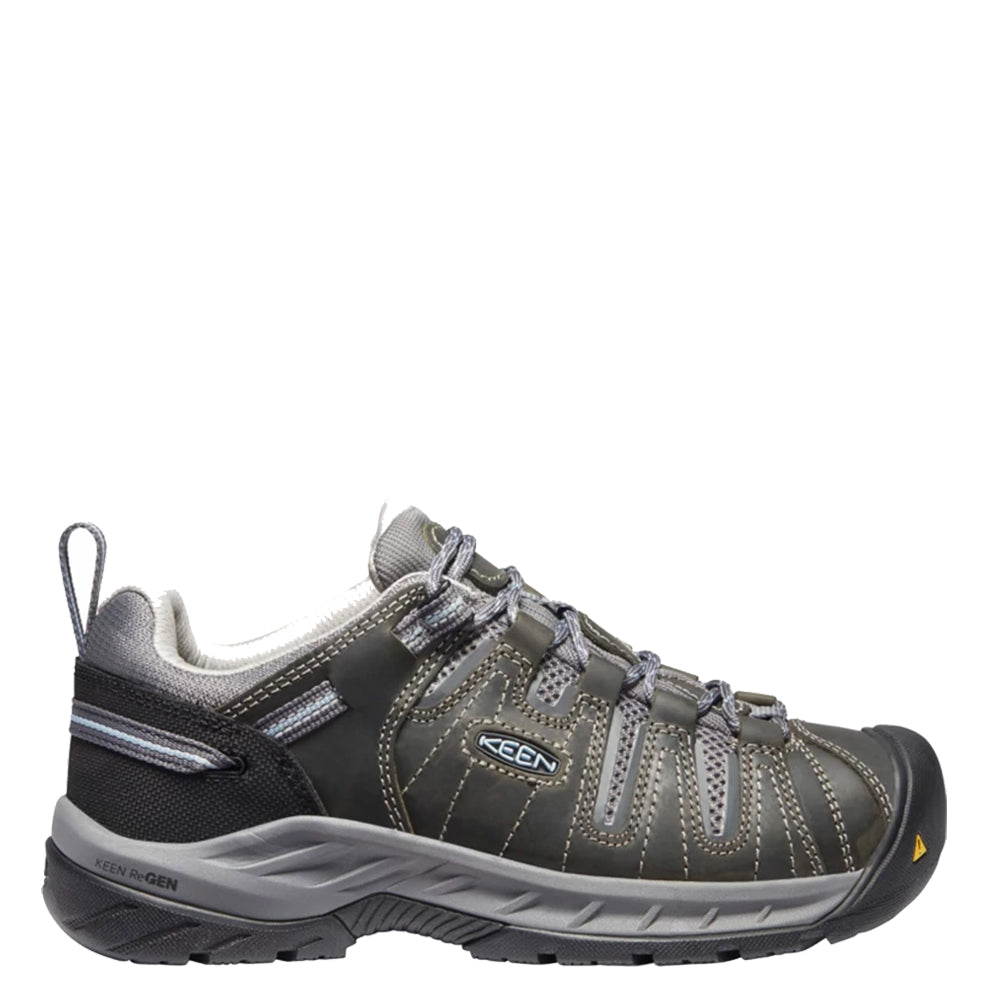 KEEN Utility Women's Flint II Soft Toe Work Shoe Work Shoes KEEN Utility Steel Grey/Paloma 10 M