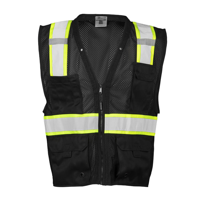 ML Kishigo Men's Enhanced Visibility Multi Pocket Mesh Vest - Work World - Workwear, Work Boots, Safety Gear