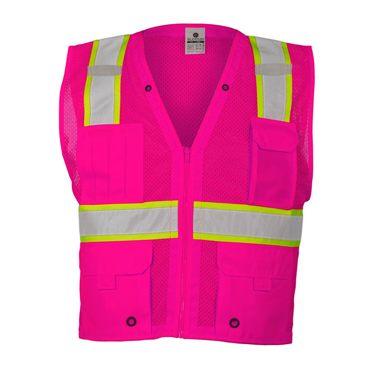 ML Kishigo Women's Enhanced Visibility Multi Pocket Mesh Vest - Work World - Workwear, Work Boots, Safety Gear