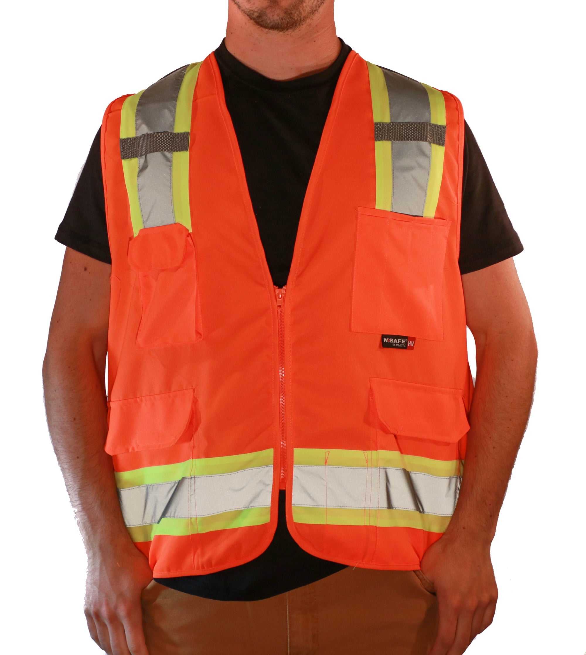 Majestic Class 2 Solid Surveyor Safety Vest - Work World - Workwear, Work Boots, Safety Gear