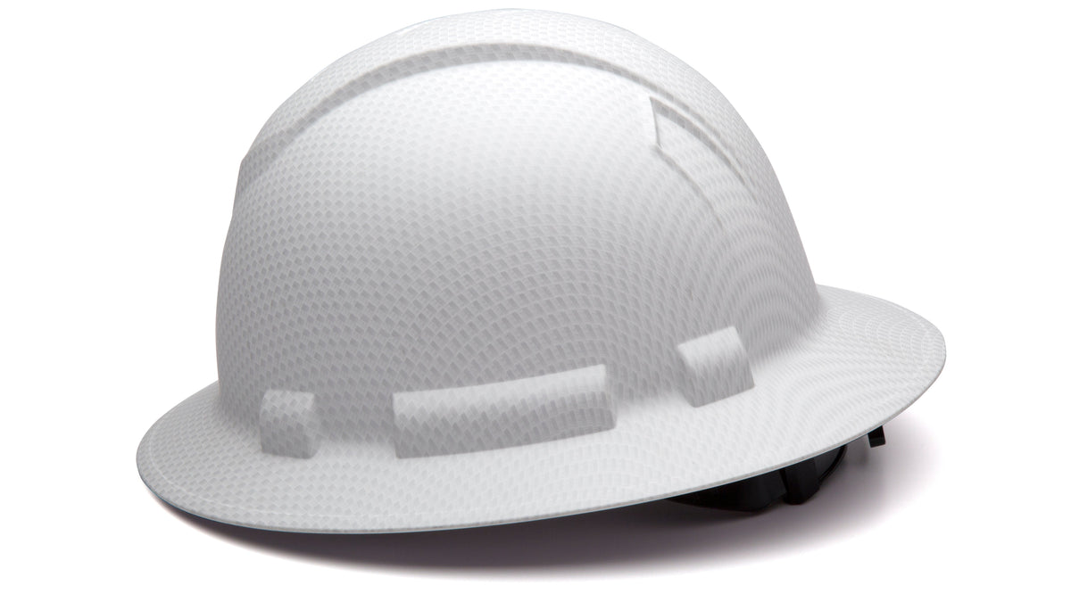 Pyramex Full Brim Graphite Hard Hat_White Matte Hard Hats & Accessories Pyramex White Matte OS