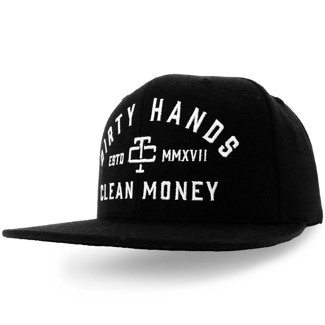 Troll Co. Men's "Dirty Hands Clean Money" Graphic Meshback Hat_Black - Work World - Workwear, Work Boots, Safety Gear