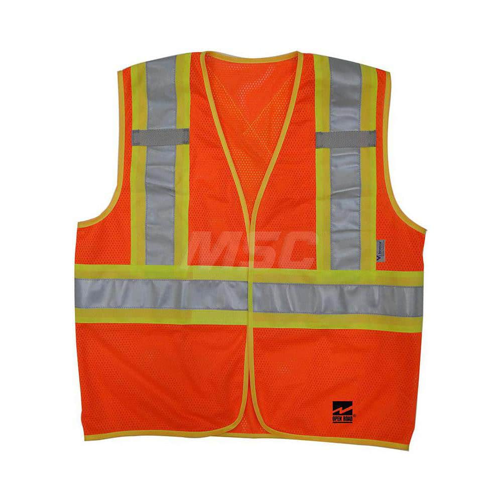 Viking Unisex Open Road® Hi-Vis BTE Safety Vest Vests Viking Hi-Vis Orange 2XL/3XL Reg