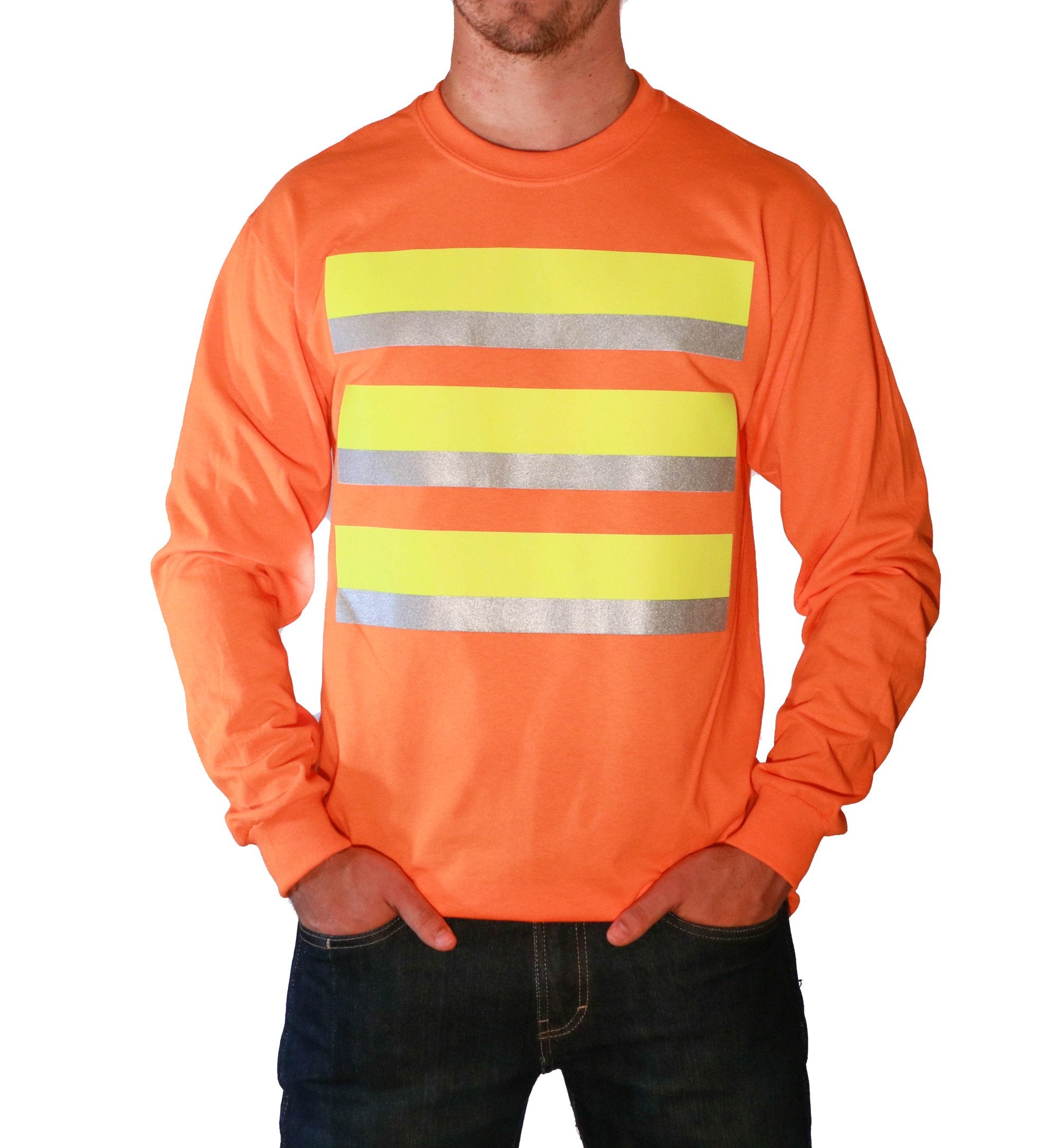 Whistle Workwear Safety Long Sleeve T-Shirt_Orange - Work World - Workwear, Work Boots, Safety Gear