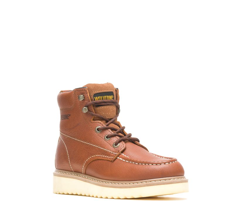 056060 WOLVERINE レザー ブーツ 7E 25cm Wolverine Men's Moc-Toe Wedge 6