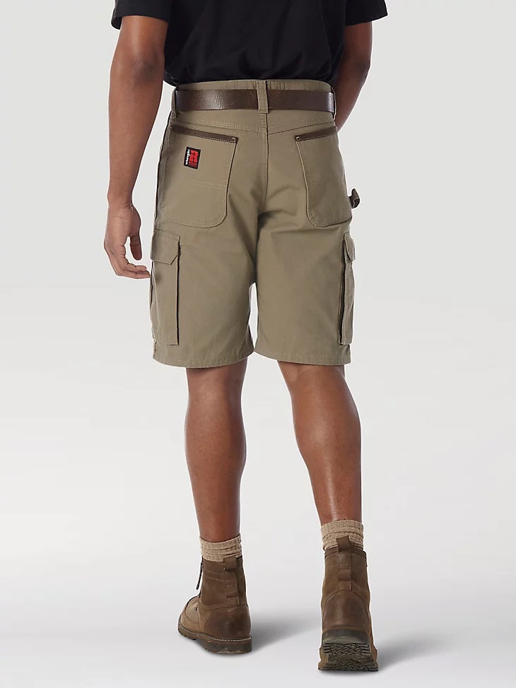 Wrangler® RIGGS® Men&#39;s Ripstop Ranger Cargo Short_Bark - Work World - Workwear, Work Boots, Safety Gear