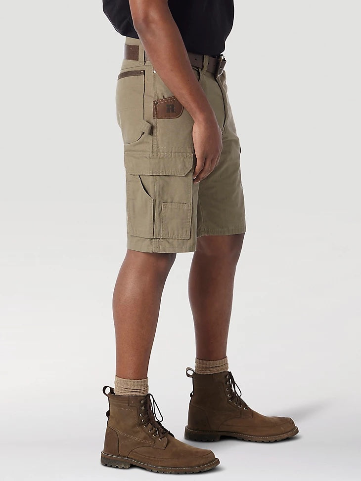 Wrangler® RIGGS® Men&#39;s Ripstop Ranger Cargo Short_Bark - Work World - Workwear, Work Boots, Safety Gear