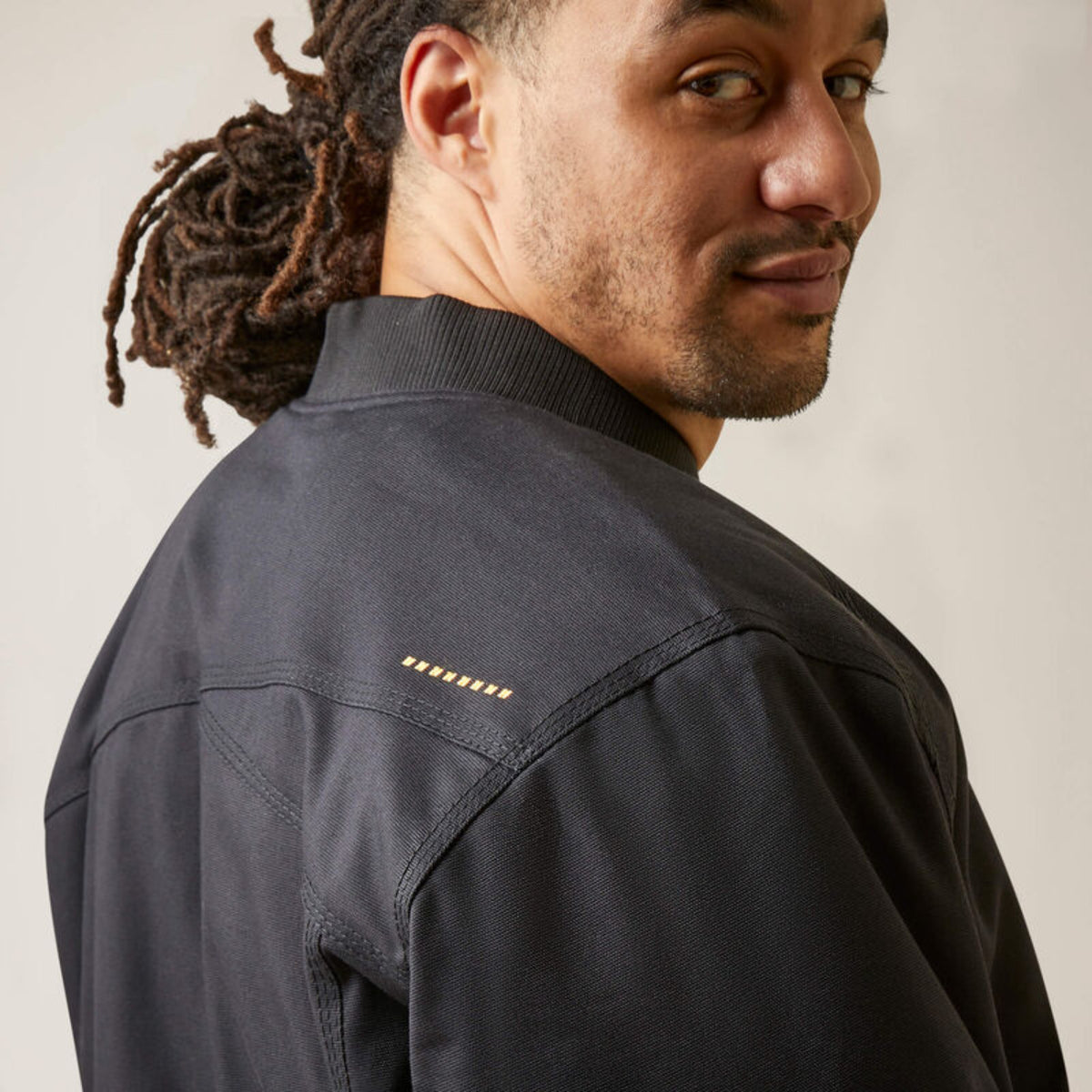 Ariat Men's Rebar Stretch Canvas Zip Bomber Jacket - Work World - Workwear, Work Boots, Safety Gear