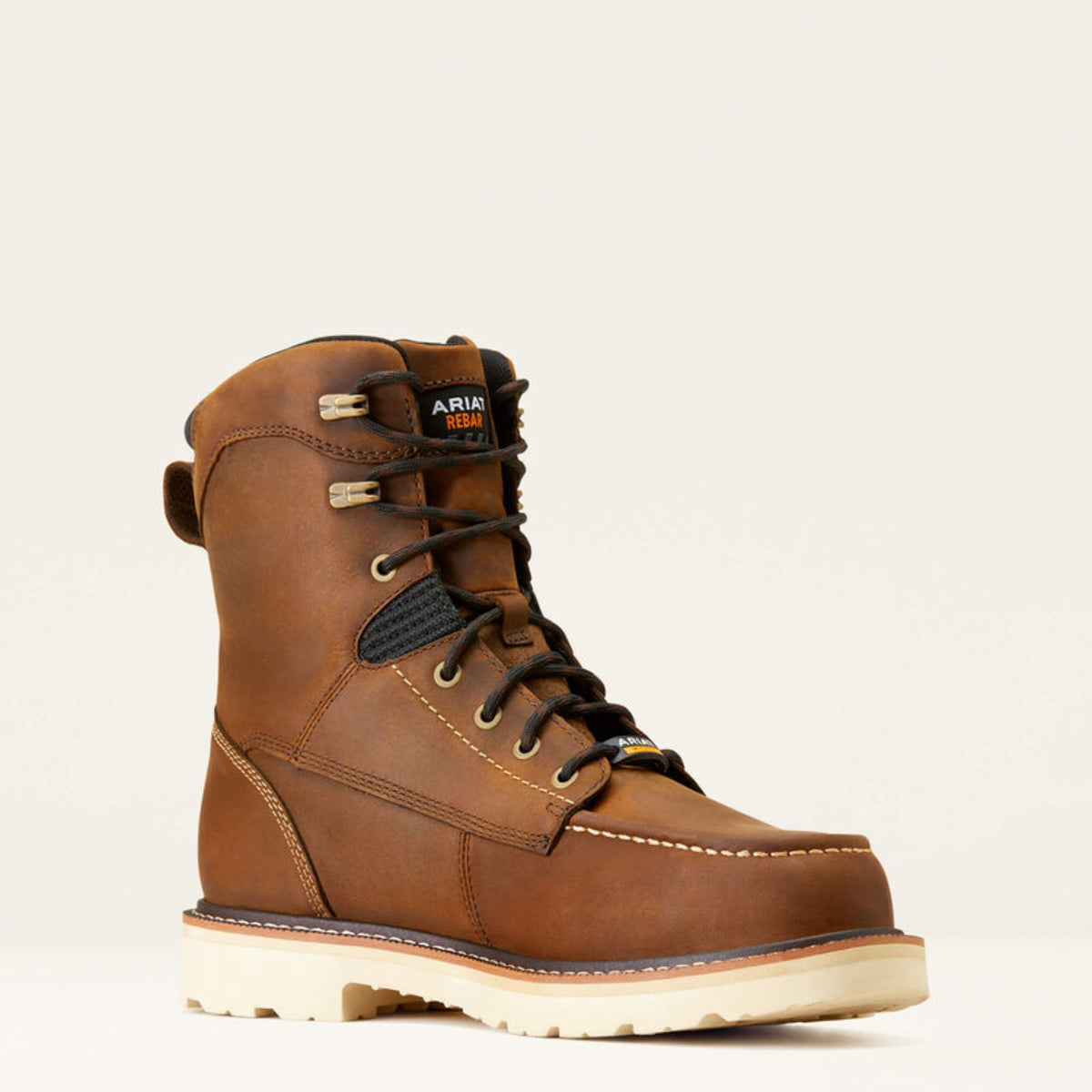 Ariat Men's Rebar Lift 8" Waterproof EH Moc Comp Toe Work Boot - Work World - Workwear, Work Boots, Safety Gear