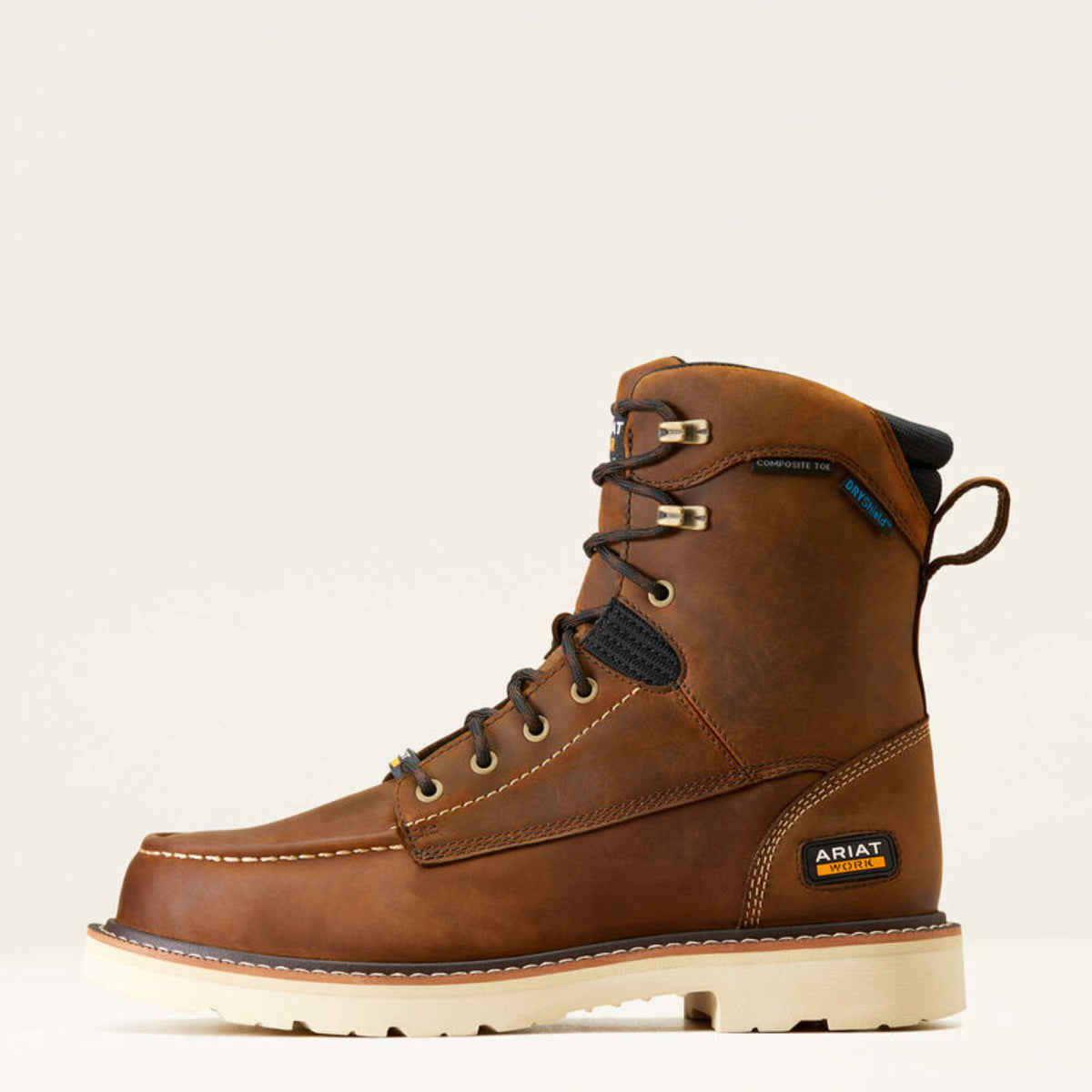 Ariat Men's Rebar Lift 8" Waterproof EH Moc Comp Toe Work Boot - Work World - Workwear, Work Boots, Safety Gear