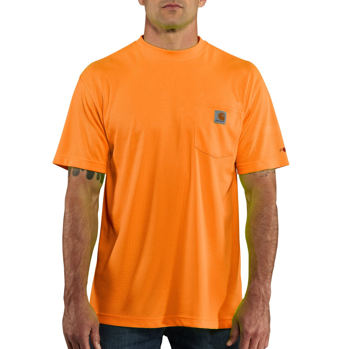 Carhartt Men's Hi-Vis Short Sleeve T-Shirt T-Shirts Carhartt Brite Orange 2XL Reg