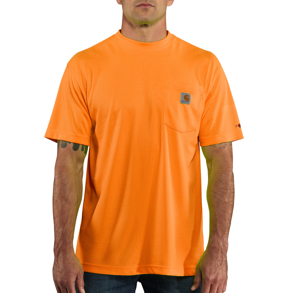 Carhartt Men&#39;s Force® High Visibility Short Sleeve T-Shirt - Work World - Workwear, Work Boots, Safety Gear