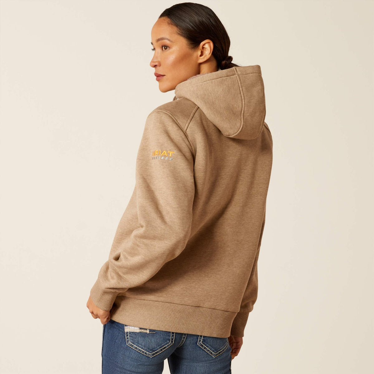 Ariat Women's Rebar Sherpa Lined Full-Zip Hoodie Sweatshirts & Hoodies Ariat