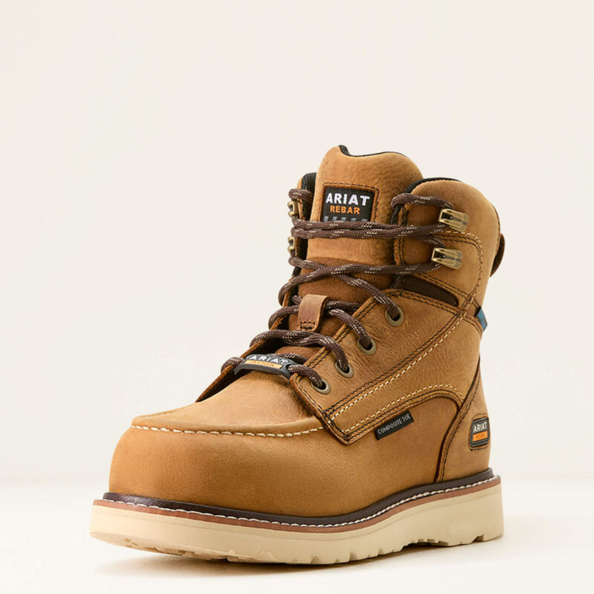 Ariat Women's Rebar 6" Waterproof Moc CompToe Work Boot Work Boots Ariat