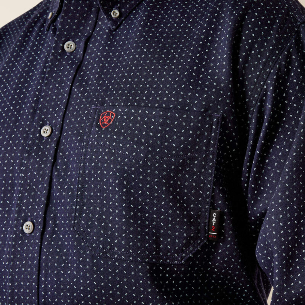 Ariat Men's FR Lever Button-Down Long Sleeve Safety Work Shirt Work Shirts Ariat