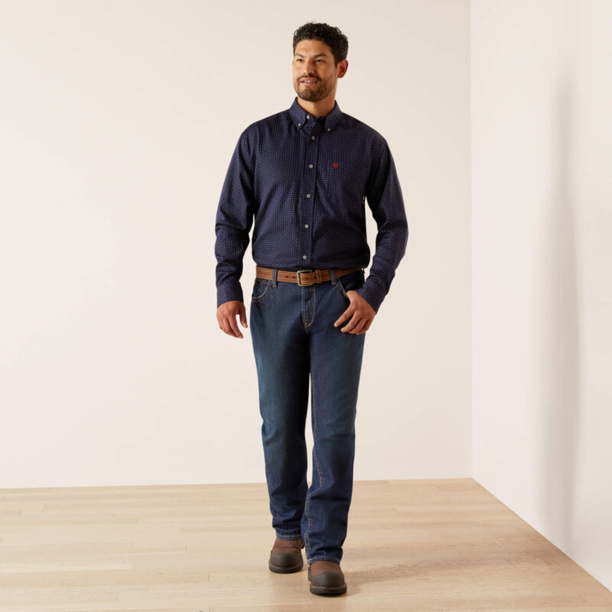 Ariat Men's FR Lever Button-Down Long Sleeve Safety Work Shirt Work Shirts Ariat